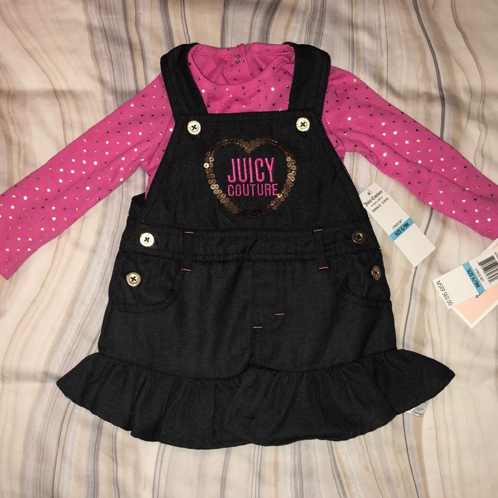NWT Juicy Couture Overall Dress with Onesie